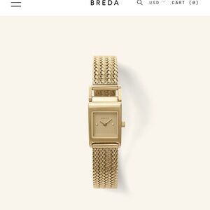 Breda revel tethered watch gold/champagne